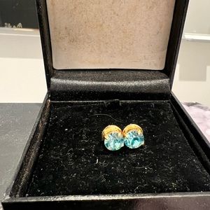 Aqua Henri Bendel Earrings